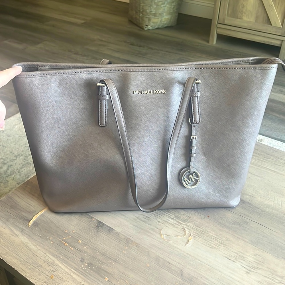 Taupe Michael Kors Laptop Bag - Picture 1 of 5